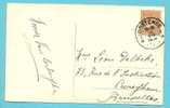 108 Op Kaart  Met Stempel OOSTENDE 1M Op 14/08/1914 (Offensief W.O.I) - Other & Unclassified