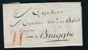 Belgique Précurseur 1796 Lettre Datée De ESSEN Avec Port "II" à La Craie Rouge. - 1794-1814 (Période Française)