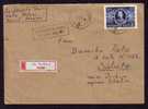 ROMANIA  1959 CUZA PRINCE Nice Franking On Registred Cover,VERY RARE CANCELL. - Lettres & Documents