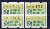 D Deutschland 1981 Mi 1 Mnh ATM 140, 150, 180, 190 Pfg - Timbres De Distributeurs [ATM]