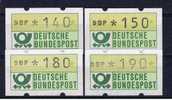 D Deutschland 1981 Mi 1 Mnh ATM 140, 150, 180, 190 Pfg - Automatenmarken [ATM]