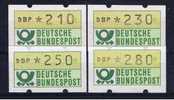 D Deutschland 1981 Mi 1 Mnh ATM 210, 230, 250, 280 Pfg - Viñetas De Franqueo [ATM]