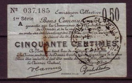 NORD - GUERRE 14/18 - BON COMMUNAL De 50c. De DOUAI - Bons & Nécessité