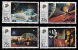 1987 Singapore Science Centre Stamps Theater Physical Science Model Of Body Cell Globe Astronomy - Théâtre