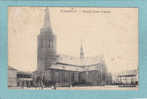 TURNHOUT .  -  EGLISE  SAINT-PIERRE.  -  1909  -  CARTE ANIMEE   -  ( Timbre Enlevé , Arraché ) - Turnhout