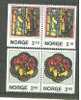 NOORWEGEN  NOEL  GLASRAMEN  1986 ** - Unused Stamps