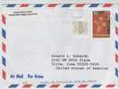 Cyprus Greek Air Mail Cover Sent To USA - Briefe U. Dokumente