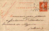 CARTE-LETTRE PARTIE DE BESANCON EN 1911 - Cartoline-lettere