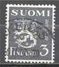 1 W Valeur Oblitérée, Used - SUOMI - FINLAND * 1945/1948 - N° 1600-28 - Used Stamps