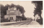 Carte Postale Bléré-Lacroix La Gare (Départ) Train 1906 - Bléré