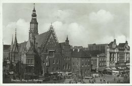 AK Breslau Wroclaw Schlesien Ring Mit Rathaus 1938 #26 - Schlesien