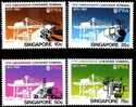 Singapore 1982 10th Anni. Container Terminal Stamps Ship Computer Truck Harbor - Camions