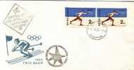 1960  OLYMPIC G.-Squaw Valley  Perf.+imperf.- FDC BULGARIA / Bulgarie - Winter 1960: Squaw Valley