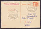 Germany DDR Postal Stationery Ganzsache Entier Antwort Response Schiffspost Ships Mail Ferry Fährschiff SASSNITZ 1989 - Postkaarten - Gebruikt