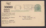 United States MADISON MILLS, Inc. Private Postal Stationery Ganzsache NEW YORK 1926 Commercial & Invoice Notice Card - 1921-40