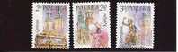 2002 Polen   Mi. 3955-7 ** MNH   Freimarken: Städte. - Unused Stamps