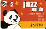 TARJETA DE ESPAÑA DE JAZZTEL DE UN OSO PANDA (PANDA BEAR) - Otros & Sin Clasificación