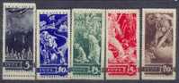 Russia USSR 1935 Mi # 494-498 Antiwar MNH OG * * 3 Stamps MH * 350 - Neufs