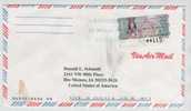 Spain Air Mail Cover Sent To USA With Franking Label 9-4-2000 - Lettres & Documents