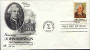 United States-FDC 1981- John Hanson-First President Of Congress - Us Independence