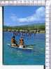 TAHITI -  Typical Polynesian Canoe In Front Of Hôtel Beachcomber - Couple Dans Une Pirogue - Polynésie Française