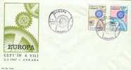 TURKEY 1967 EUROPA CEPT   FDC - 1967