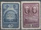 RUSSIA (USSR) -(H4807)-YEAR 1948-(Michel 1286-1287)- 50th Anniversary Of Moscow Art Theatre-- MLH (*) - Nuevos