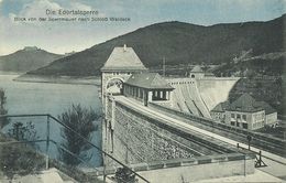 AK Waldeck Edertalsperre Sperrmauer Schloss Color ~1920 #23 - Edersee (Waldeck)