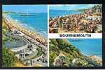 RB 656 - 1973 Triple View Postcard Bournemouth Dorset With Punch & Judy Show - Bournemouth (vanaf 1972)