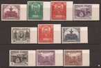 ES604SGDEV-L3930.Spain Espagne  PANAMERICANA 1931.(Ed 604/13s**)sin Charnela SUPER LUJO BORDE DE HOJA SIN DENTAR - Unused Stamps
