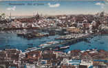 TURQUIE,TURKEY,TURKIYE,le     Port,pont De Galata,constantinople,con   Stantinopolis,empire  Ottoman,bateau,rare,1922 - Turquie