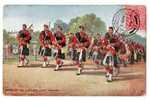TUCK OILETTE ILLUSTRATEUR :Vintage Artist Signed Postcard The Military In London "Pipers Of The Highland Infantry March" - Tuck, Raphael