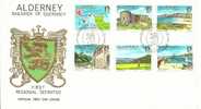 FDC  ALDERNEY 1983 - Golf