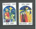 IJSLAND  MODERNE  KUNST JOL  1989 ** - Unused Stamps