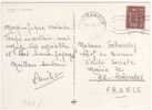 Yvert Timbre N° 524A / Carte , Postcard  Du 20/7/71 De Geiranger  Pour La France , 2 Scans - Brieven En Documenten