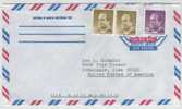 Spain Air Mail Cover Sent To USA  (The Stamps Are Not Cancelled) - Brieven En Documenten