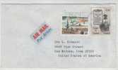 Finland Cover Sent Air Mail To USA - Lettres & Documents