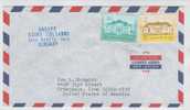 Hungary Air Mail Cover Sent To USA - Briefe U. Dokumente