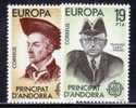 SPANISH ANDORRA 1980 EUROPA CEPT MNH - 1980