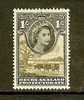 BECHUANALAND 1955 Hinged Stamp(s) QE II 1SH Black 136 - 1885-1964 Protectoraat Van Bechuanaland