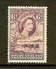 BECHUANALAND 1955 Hinged Stamp(s) QE II 6d Purple 135 - 1885-1964 Bechuanaland Protettorato