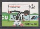 Guinea Bissau   -   1988.  Calcio: Colpo Di Testa.  Head Stroke.  Block  MNH, Fresh, Rare - Coppa Delle Nazioni Asiatiche (AFC)