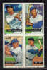 USA.Champions De Base Ball. (Roy Campanella, Mel Ott, Mickey Mantle,etc) 4 T-p Neufs ** - Béisbol