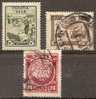 RUSSIA - 1925 Revolution Centenary. Scott 333-5. Used, One Mint Hinged * - Used Stamps