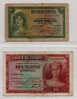 Lot 2 Billets Espagnols De La République - Autres & Non Classés