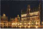 BRUXELLES - Grand'Place, Maison Du Roi, Roi D'Espagne - Brussel Bij Nacht