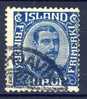 #Iceland 1921.  Christian X.  Michel 103.  Used(o). - Gebruikt