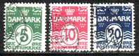 1912 Denmark  Mino 63-65 - Used Stamps
