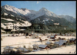 ÄLTERE POSTKARTE FISCHEN IM ALLGÄU MIT ENTSCHENKOPF NEBELHORN RUBIHORN Winter Schnee Snow Hiver Neige Ansichtskarte - Fischen