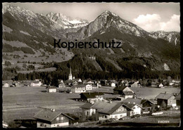 ÄLTERE POSTKARTE FISCHEN IM ALLGÄU MIT ENTSCHENKOPF PANORAMA Nebelhorn Rubihorn Ansichtskarte Cpa Postcard AK - Fischen